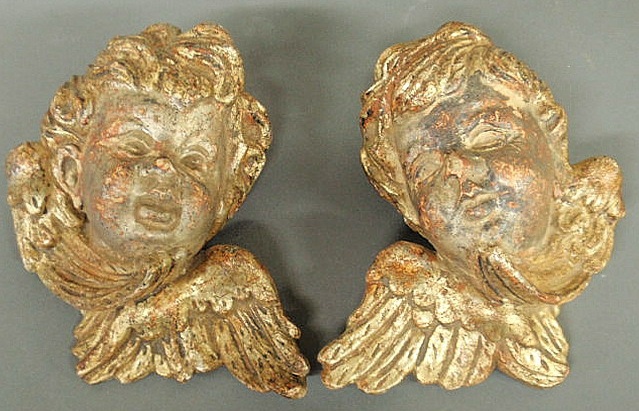 Pair of Continental carved wood 15ad37