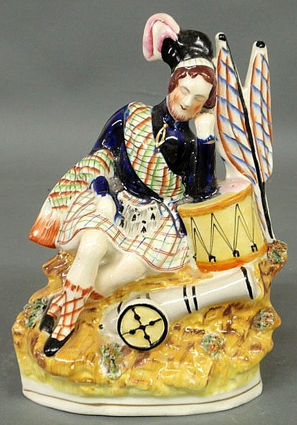 Staffordshire figure of a Scotsman