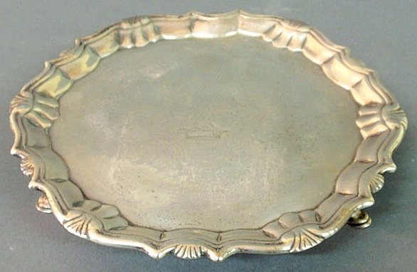 Early silver salver by Robert Abercromby