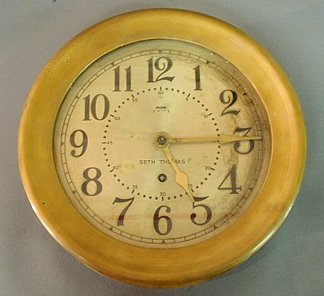 Seth Thomas brass ship s clock 15ad8f