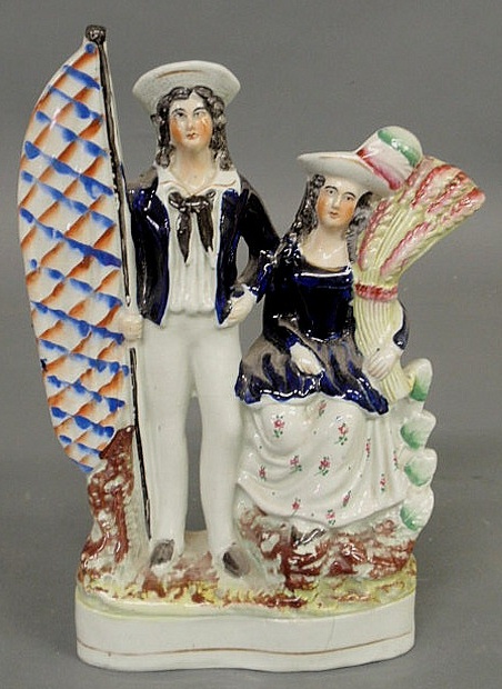 Staffordshire figure of a sailor