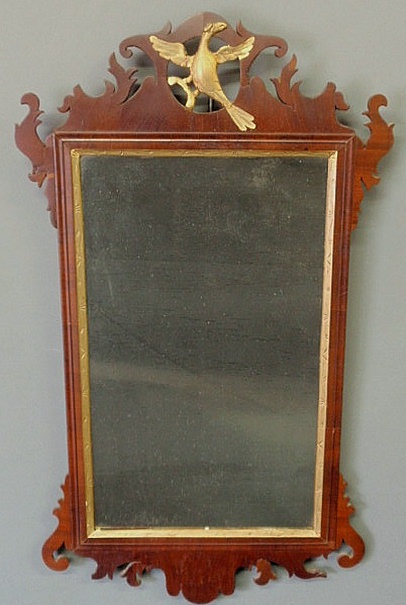 Chippendale mahogany mirror c 1790 15ad93