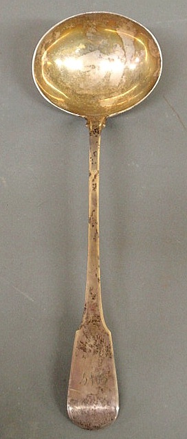 Fine Georgian silver punch ladle