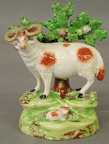 Staffordshire red and white sheep