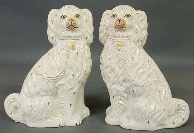 Pair of large 19th c. Staffordshire