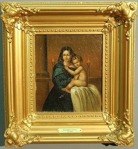 Oil on canvas painting of the Madonna 15ae2f