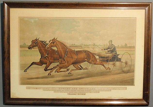 Large early Currier Ives lithograph 15ae42