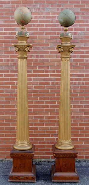 Large pair of Corinthian style 15ae59