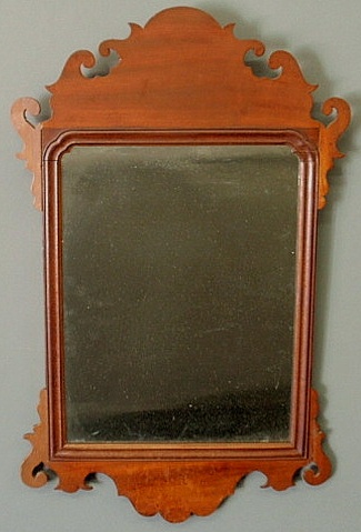 Chippendale mahogany mirror 18th 15ae5f