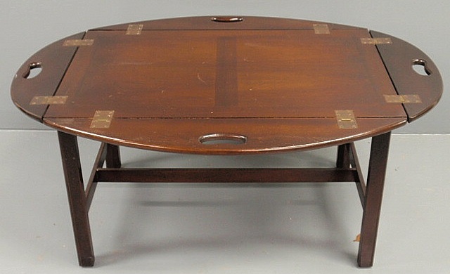 Chippendale style mahogany butlers