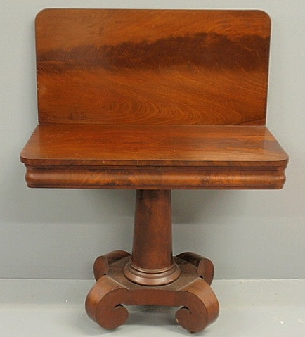 Empire mahogany card table c.1845 with