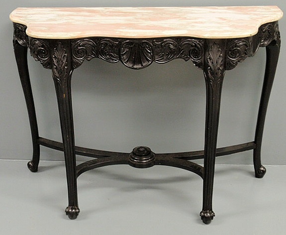 French carved and ebonized console 15ae8f