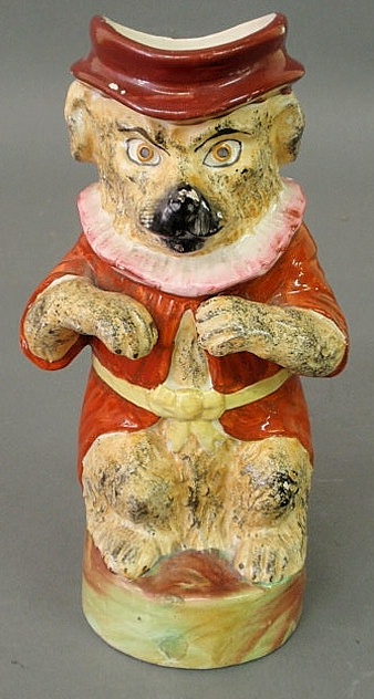 Staffordshire standing bear jug 19th