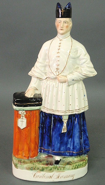 Staffordshire figure of Cardinal Manning