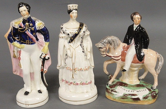 Three 19th c Staffordshire figures  15aed0