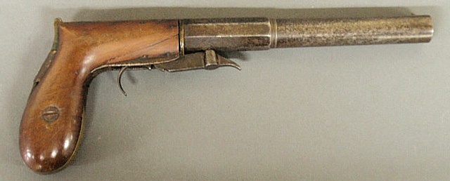 Boot pistol c 1830 marked W Ashton  15aee3