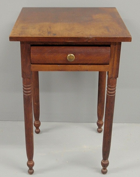 Sheraton cherry one-drawer stand c.1830.