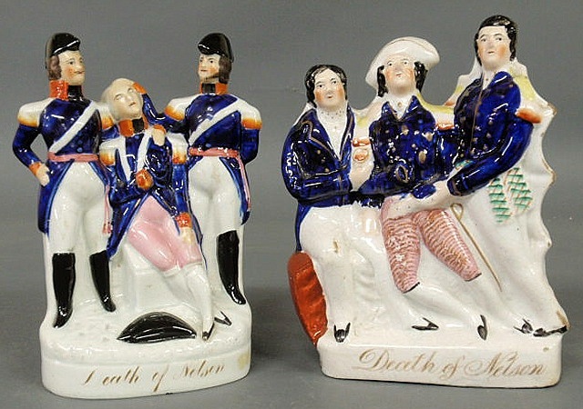 Two 19th c Staffordshire figural 15af1a