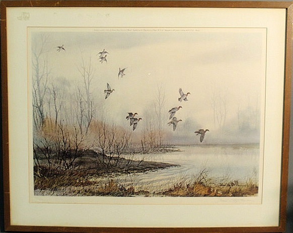 Duck print pencil signed David 15af3d