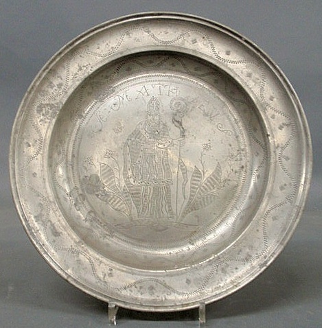 Continental pewter charger 18th 15af4f