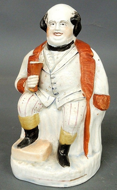 Staffordshire figure of a seated