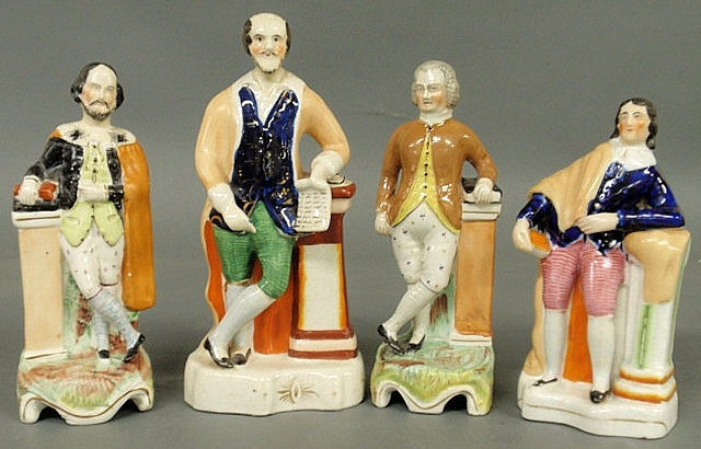 Four 19th c Staffordshire figures 15af52