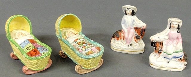 Two small 19th c. Staffordshire figures