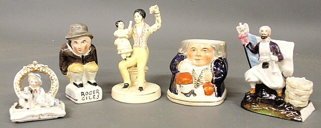 Five pieces of porcelain incl.