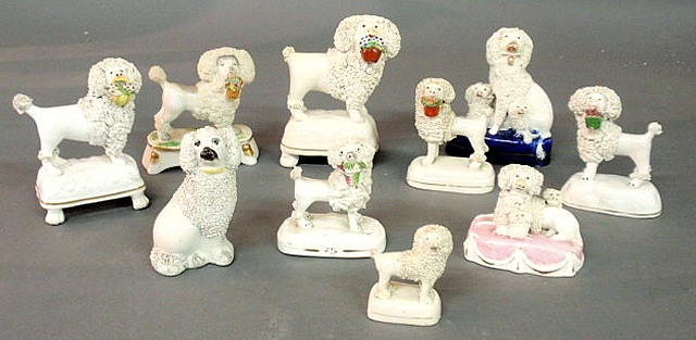 Group of ten 19th c. Staffordshire