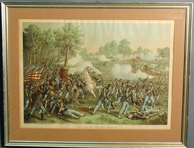 Civil War print Battle of Wilsons