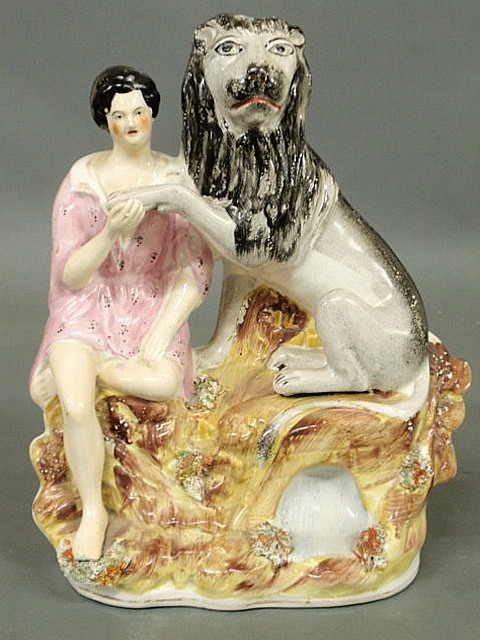 Staffordshire figure of Androcles 15af79