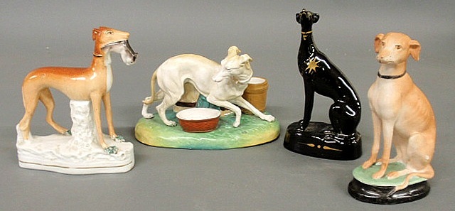 Staffordshire standing whippet