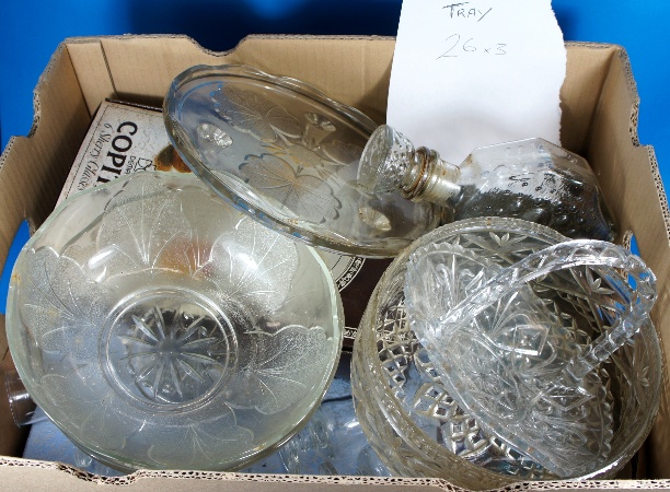 Three Trays of Mixed Glassware