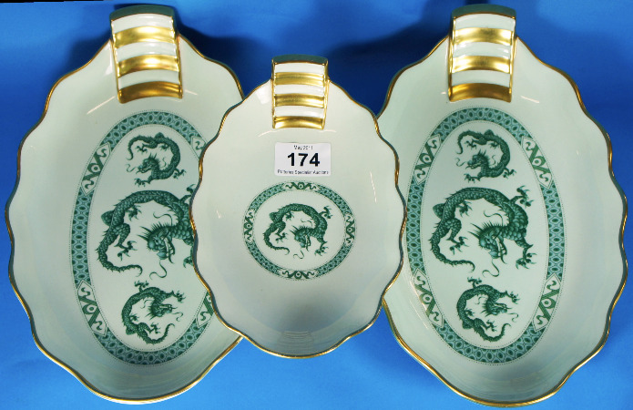 A set of 3 Carltonware oval dishes