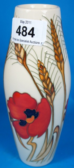 Moorcroft vase Decorated with Poppies 15b10a