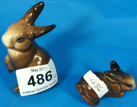 Beswick Rabbits 2 Models 823 and 15b10b
