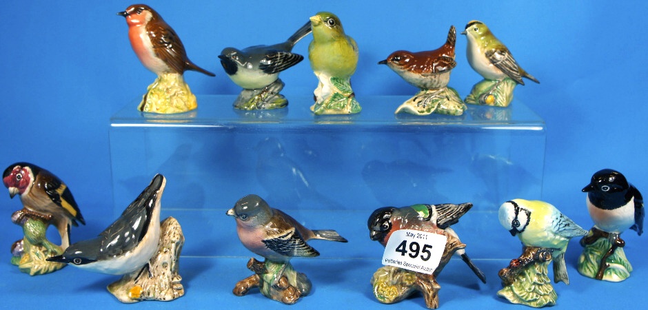 A collection of Beswick Small Birds