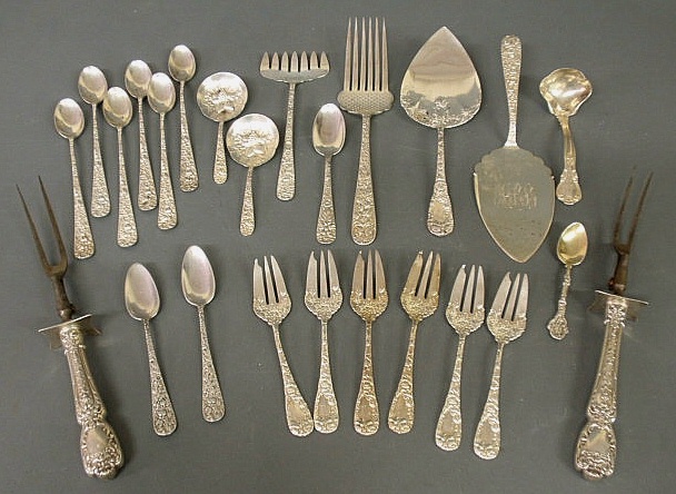 Misc. group of sterling silver flatware