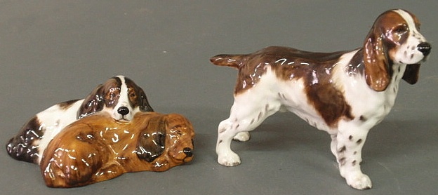 Two Royal Doulton dog figures standing