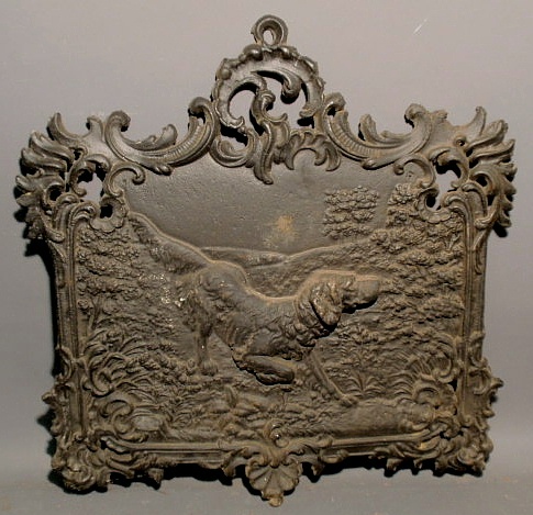 Victorian cast iron plaque of a 15b158