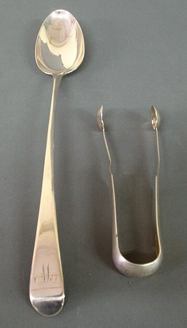 Georgian silver stuffing spoon 15b166