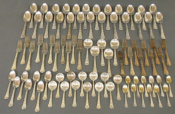 Sterling silver flatware service 15b171