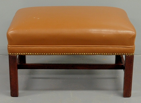Chippendale style mahogany footstool 15b1b1