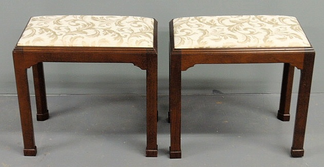 Pair of Baker Furniture Co. Chippendale