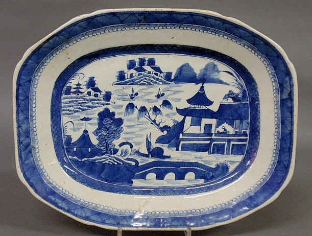 Blue and white Canton porcelain
