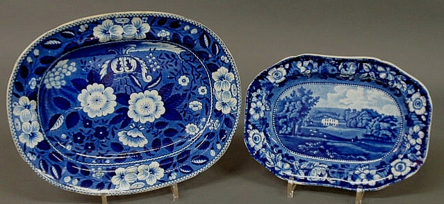 Two English Staffordshire blue 15b1b9