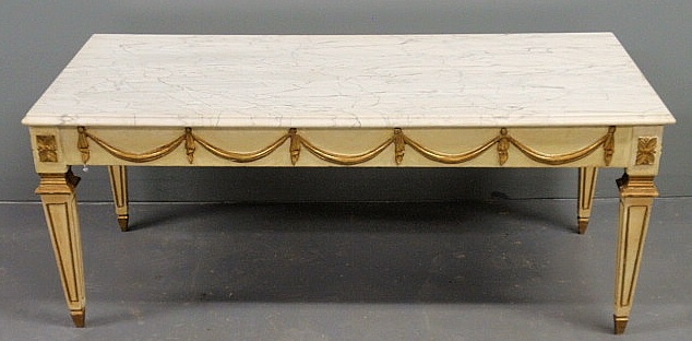 Italian marble top coffee table 15b1ef
