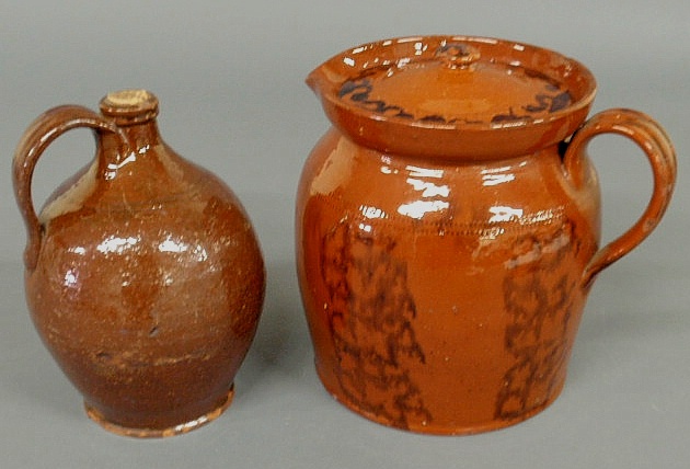 Pennsylvania redware pitcher with 15b23f