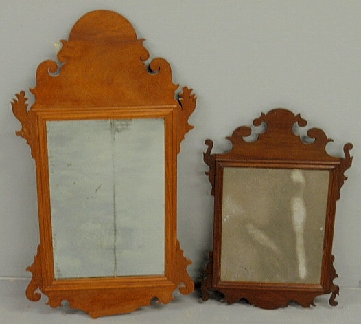 Chippendale carved mahogany mirror 15b2b7