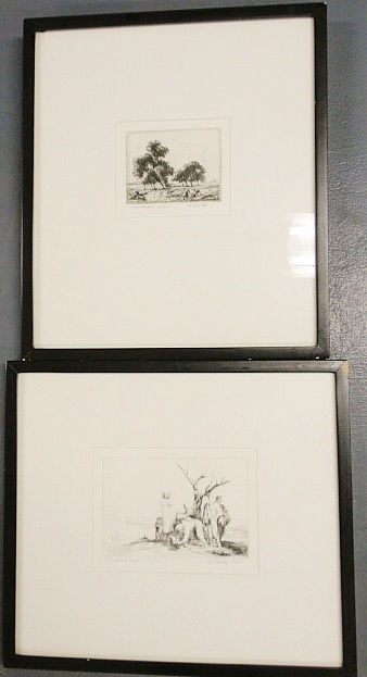 Two etchings by Stephen Csoka American 15b2c8